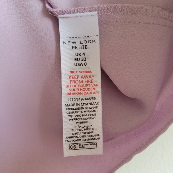 New Look Petite High Neck Ruffle Sleeve Cold Shoulder Top - Picture 9 of 9